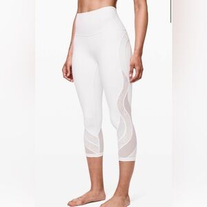 Lululemon Wunder Under Crop 21” lace